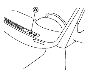 The sunload sensor A on the instrument panel