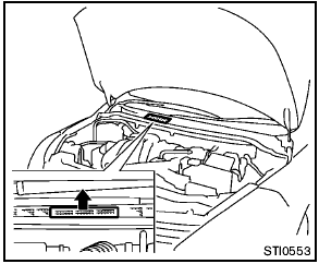 The vehicle identification number is located as shown.