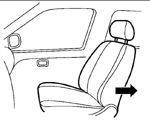 Forward-facing (front passenger seat) — step 1