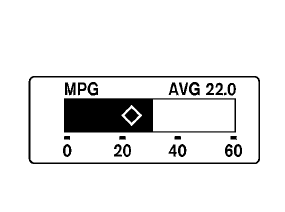 Current and average fuel consumption