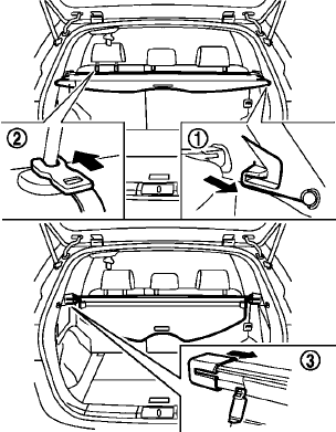 The cargo cover keeps the contents in the cargo