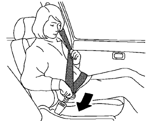 Fastening the seat belts