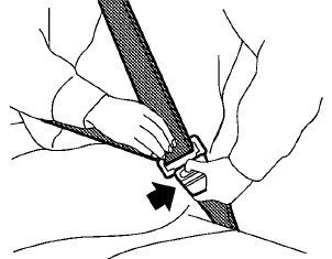 Unfastening the seat belts