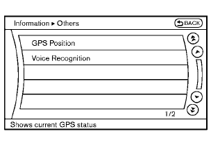 Others information (models with navigation