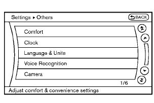 Others settings (models with navigation