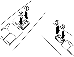 Operating the power door lock switch will lock