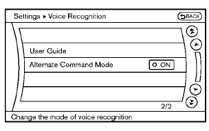 4. Highlight the “Alternate Command Mode”