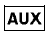 When the DISC·AUX or AUX button is pushed