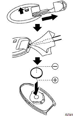 Replace the battery as follows: