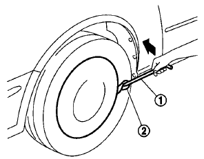 Removing wheel cover (if so equipped)