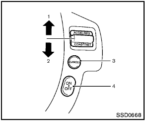 1. ACCEL/RES switch