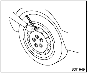 1. Remove the valve stem cap from the tire.