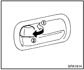 Locking with inside lock knob