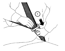 Unfastening the seat belts