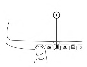 3. Press and hold the programmed HomeLink®