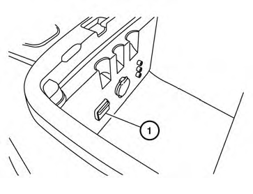 Connecting a device to the USB input