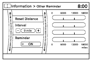 Changing the maintenance interval