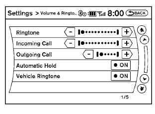 Volume & Ringtone: