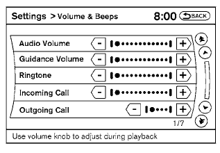 Adjusting the incoming or outgoing call volume