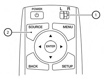 Select rear displays audio source: