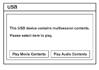 Connecting a device to the USB input