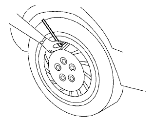 Checking tire pressure