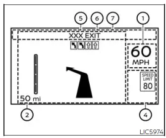 Head Up Display brightness and position adjustment screen