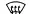 Front windshield defroster control symbol