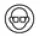 Battery safety symbol requiring protective eyewear