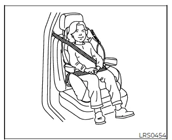 Booster seat installed in the front passenger seating position