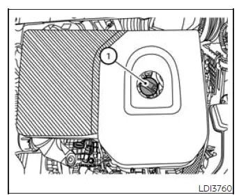 Nissan Murano engine oil filler cap location
