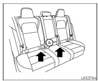 Center rear seating position using shared inboard LATCH anchors
