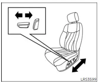Nissan Murano front power seat adjustment switch location