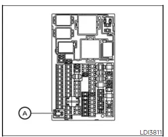 Fuse puller A removing a passenger compartment fuse
