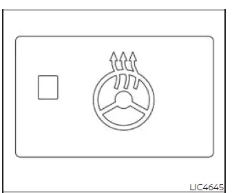 Nissan Murano heated steering wheel switch on the instrument panel