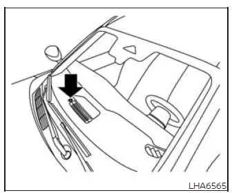 Nissan Murano sunload sensor location on the instrument panel