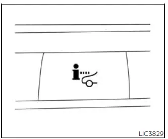 Nissan Murano Head Up Display switch on the instrument panel