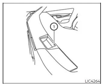 Head Up Display brightness sensor location on Nissan Murano dashboard