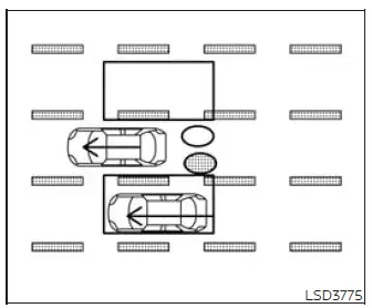 I-BSI steering assistance while another vehicle approaches from behind