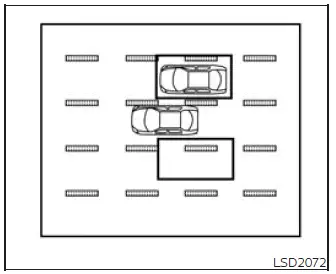 I-BSI intervention while overtaking another vehicle near a lane marker
