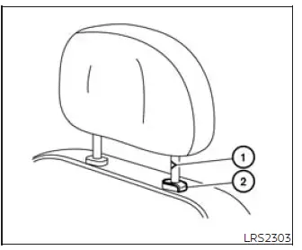 Nissan Murano head restraint installation with stalks aligned to seatback holes