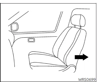 Nissan Murano forward-facing child restraint on front passenger seat step 1