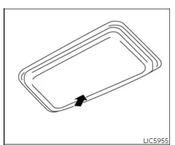 Rear personal lights in the Nissan Murano passenger area