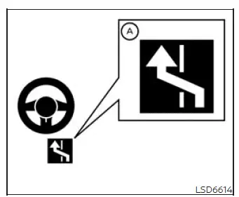 Nissan Murano ProPILOT Assist 2.1 display showing the Lane Change Assist status indicator