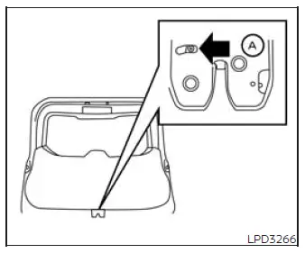 Interior emergency liftgate release lever for opening the rear liftgate with a discharged battery