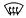 Front windshield defroster button symbol