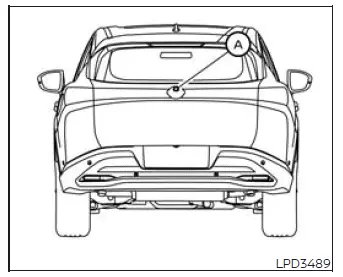 Exterior liftgate opener switch on the Nissan Murano