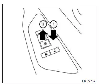 Nissan Murano front passenger power window switch operation