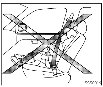 Proper snug seat belt fit across shoulder and lap