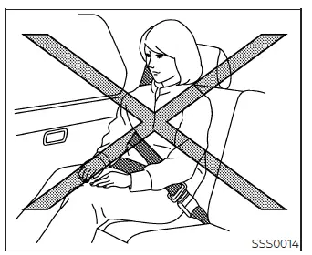 Correct shoulder belt and lap belt routing for safe occupant restraint